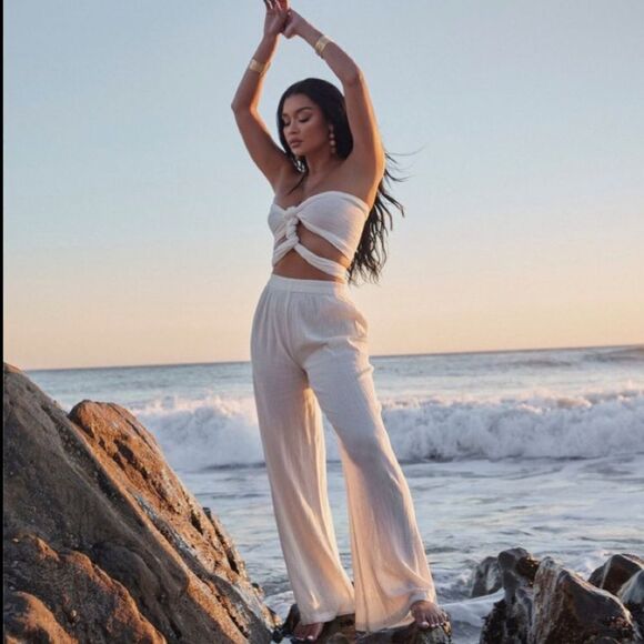 MISHA white jumpsuit - Picture 1 of 5